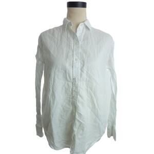 Everlane White Button Down Long Sleeve Shirt Size 6